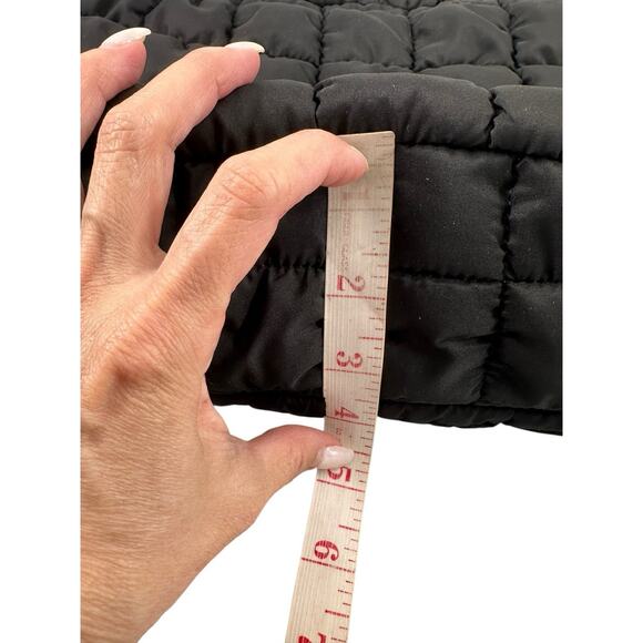 Valentino Orlandi Crossbody Bag Purse Quilted Puffer Black Adjustable Strap NEW - Picture 7 of 9